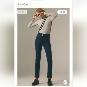 Anthropologie by Maeve Dark Blue Skinny Cropped Women’s Jeans